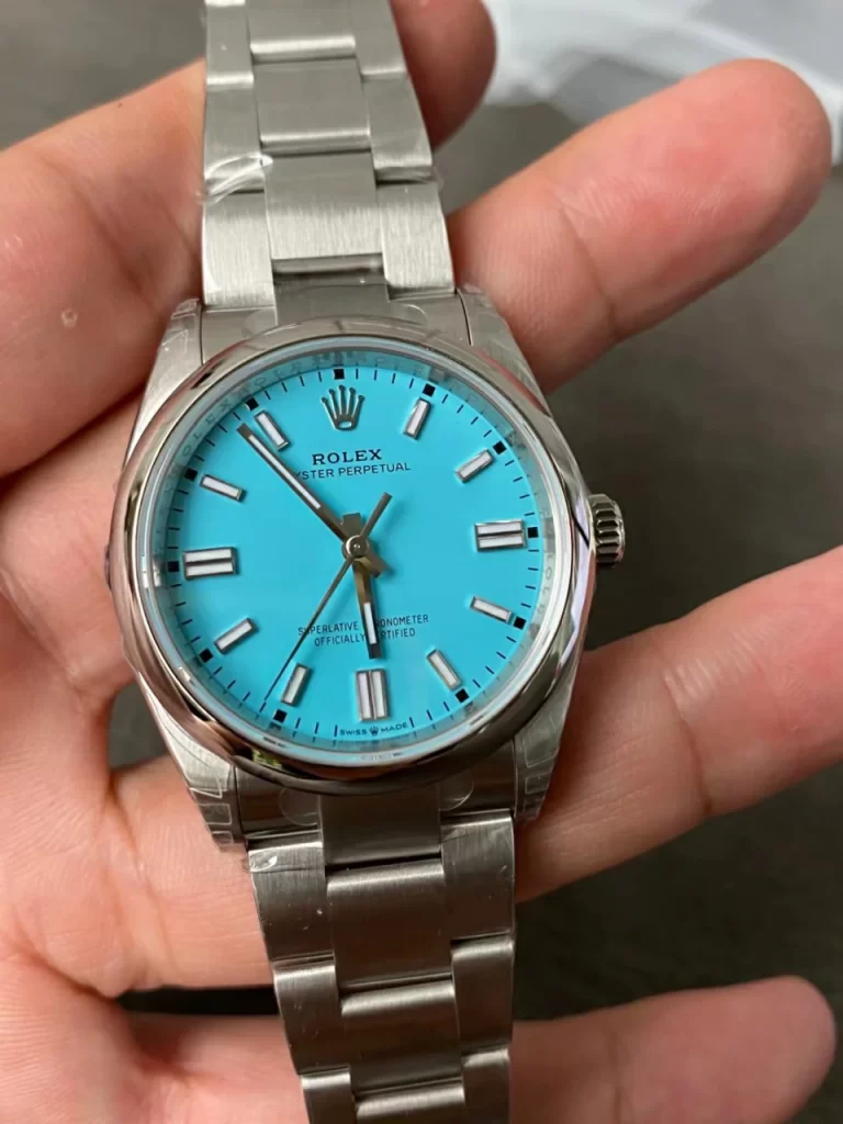 VSF恒动Oyster Perpetual 36mm 904 126000-0006 Tiff Blue Dial