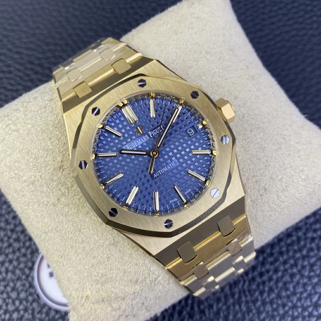 IPF爱彼皇家橡树一体机Royal Oak 37mm 15450 YG  Blue Dial YG Bracelet SA3120 Super Clone