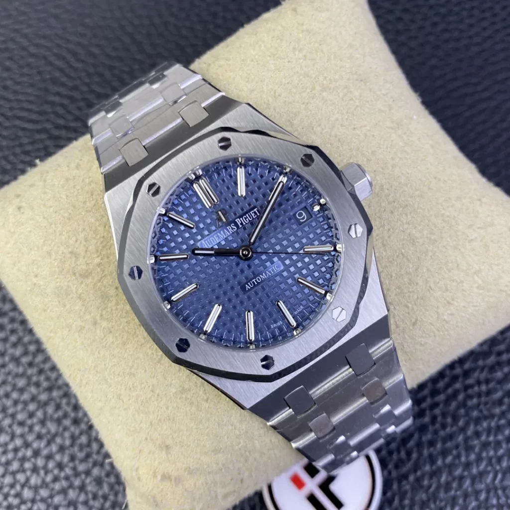 IPF爱彼皇家橡树一体机Royal Oak 37mm 15450 Blue Dial SS Bracelet SA3120 Super Clone