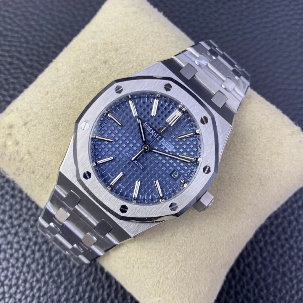 IPF爱彼皇家橡树一体机Royal Oak 37mm 15450 Blue Dial SS Bracelet SA3120 Super Clone