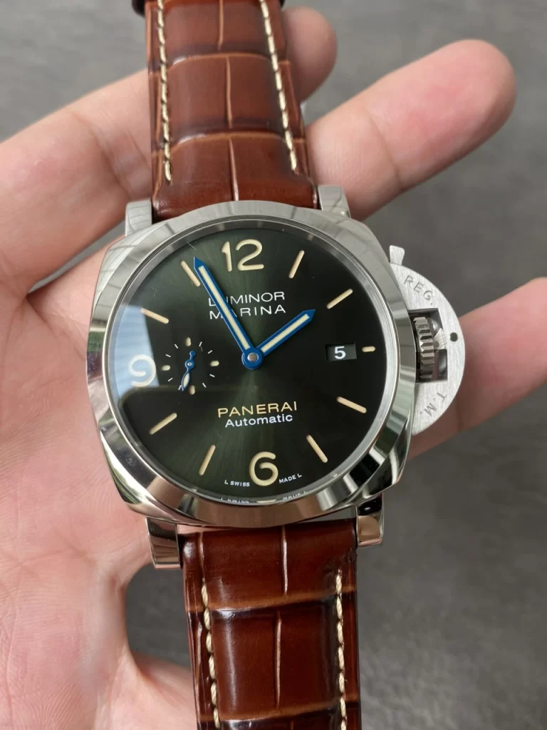 VSF沛纳海Luminor marina PAM1116 Dark Green Dial Leather Strap