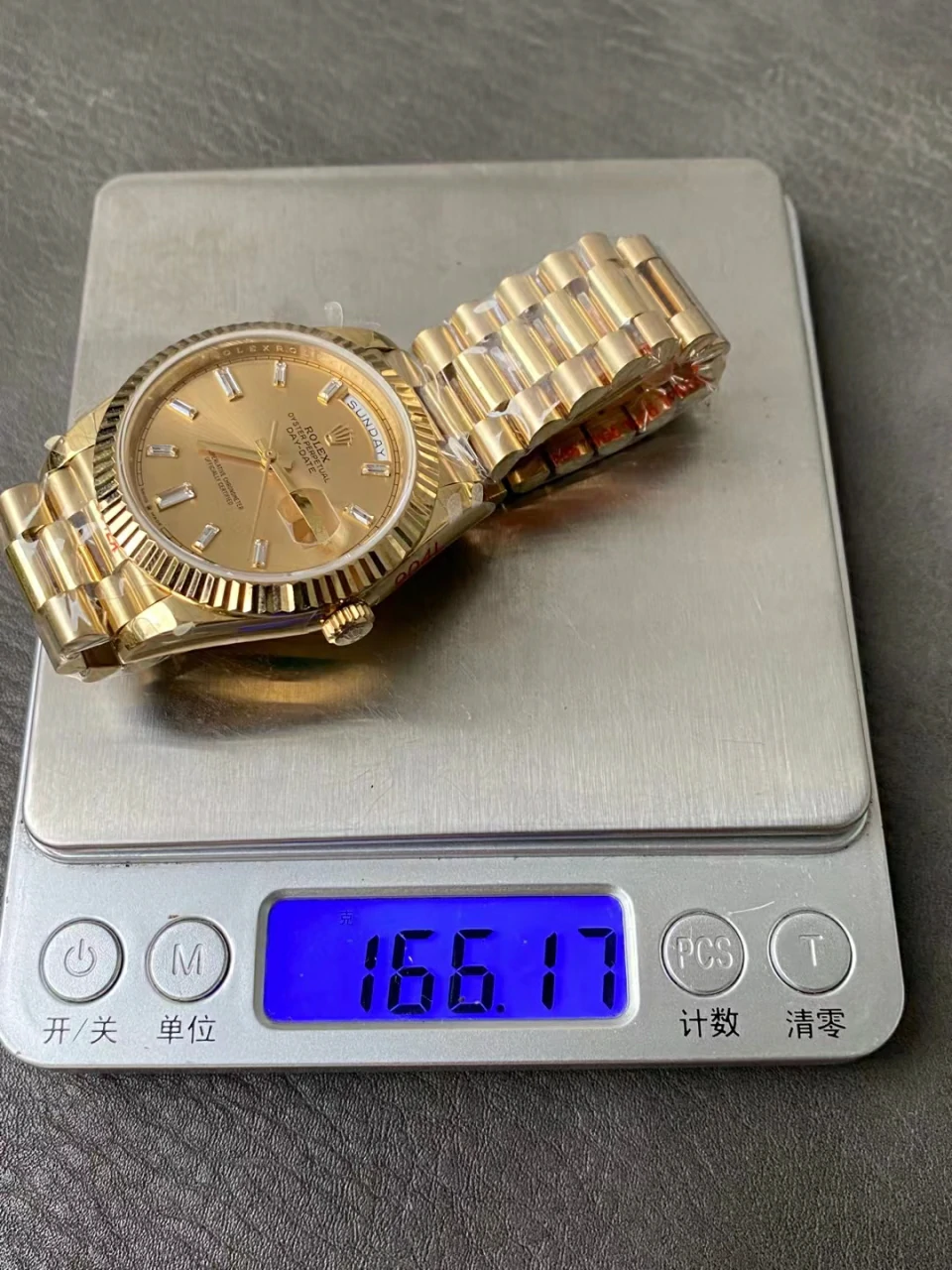 GMF配重双历Day Date 40 YG 904L Steel YG Dial YG Bracelet （Tungsten Heavy Version）