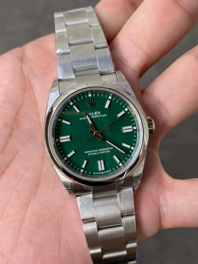 Oyster Perpetual 126000 36mm 904L Steel Green Dial