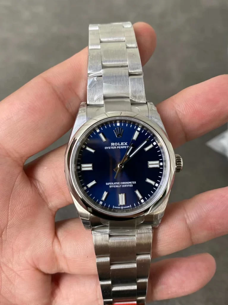 VSF恒动72小时动储Oyster Perpetual 126000 36mm 904L Steel Blue Dial