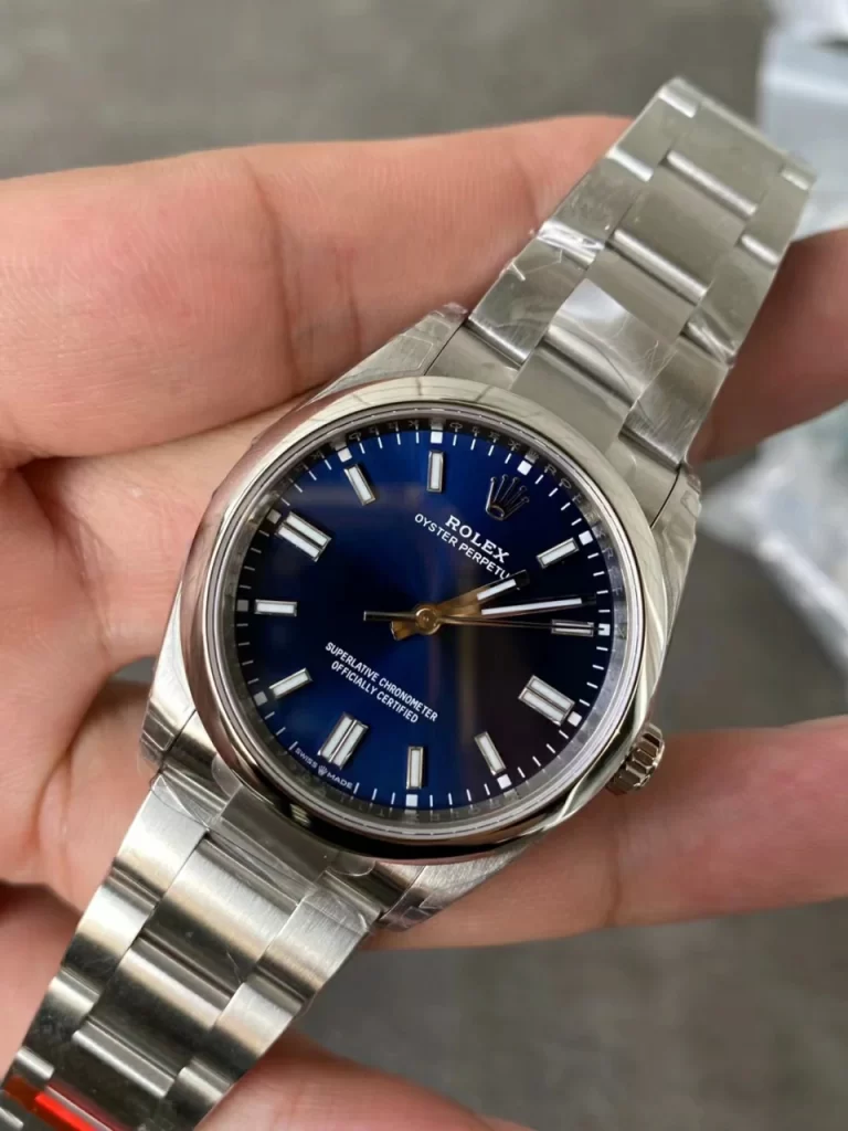 VSF恒动72小时动储Oyster Perpetual 126000 36mm 904L Steel Blue Dial