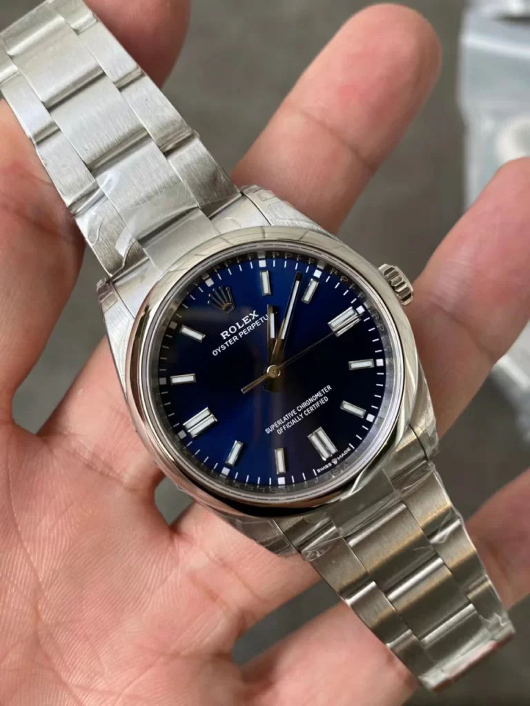 VSF恒动72小时动储Oyster Perpetual 126000 36mm 904L Steel Blue Dial