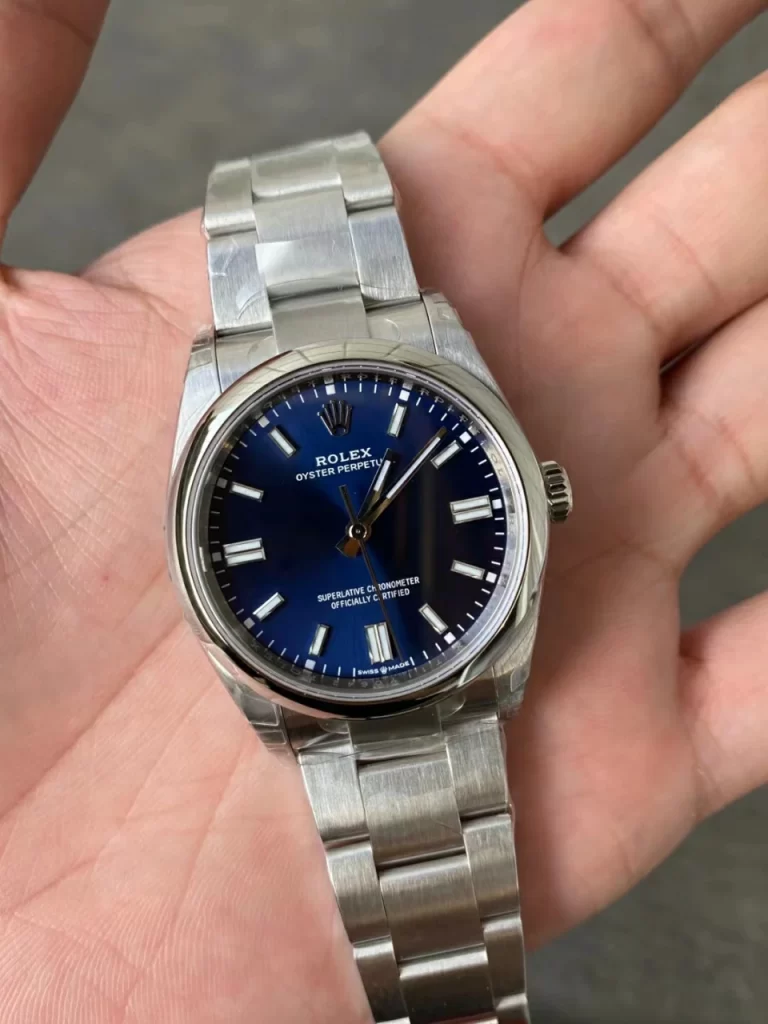 VSF恒动72小时动储Oyster Perpetual 126000 36mm 904L Steel Blue Dial