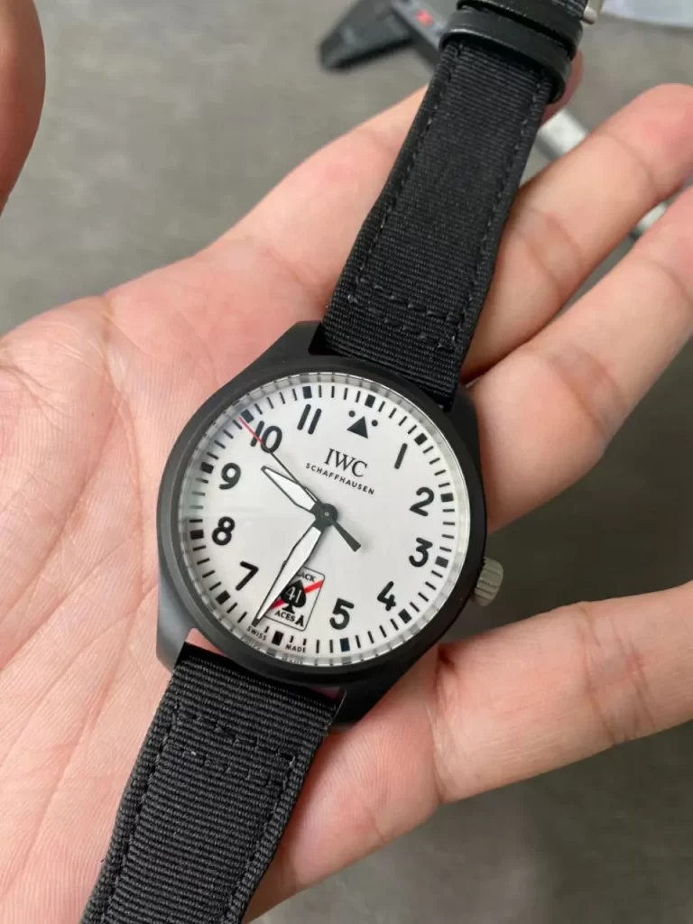 M+F厂万国飞行员黑桃A IWC0547 Pilot IW326905 Black Aces CER/NY White