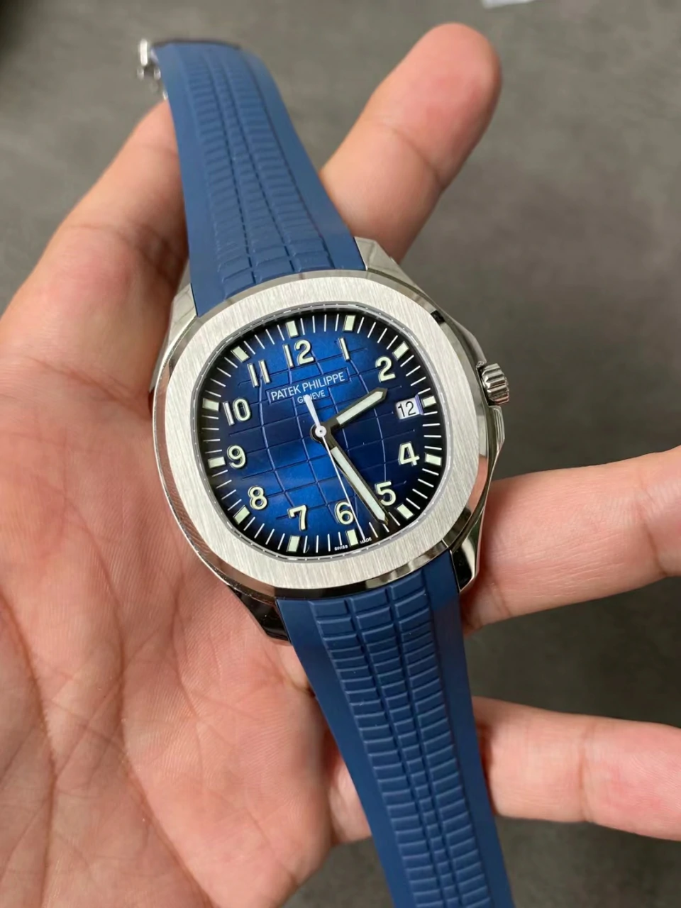 3KF蓝手雷Aquanaut 5168 42mm Blue Dial Rubber Strap Super Clone