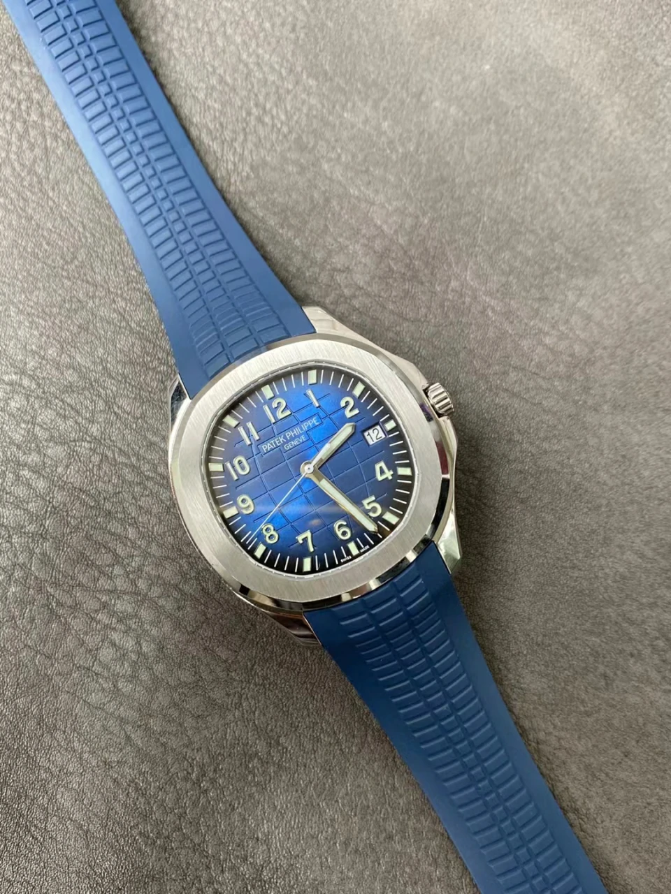 3KF蓝手雷Aquanaut 5168 42mm Blue Dial Rubber Strap Super Clone