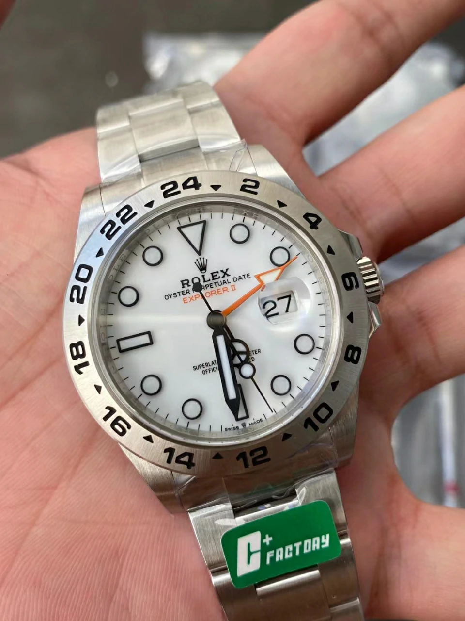 C+F厂探险家二Explorer II 42mm 226570 904L SS  White Dial