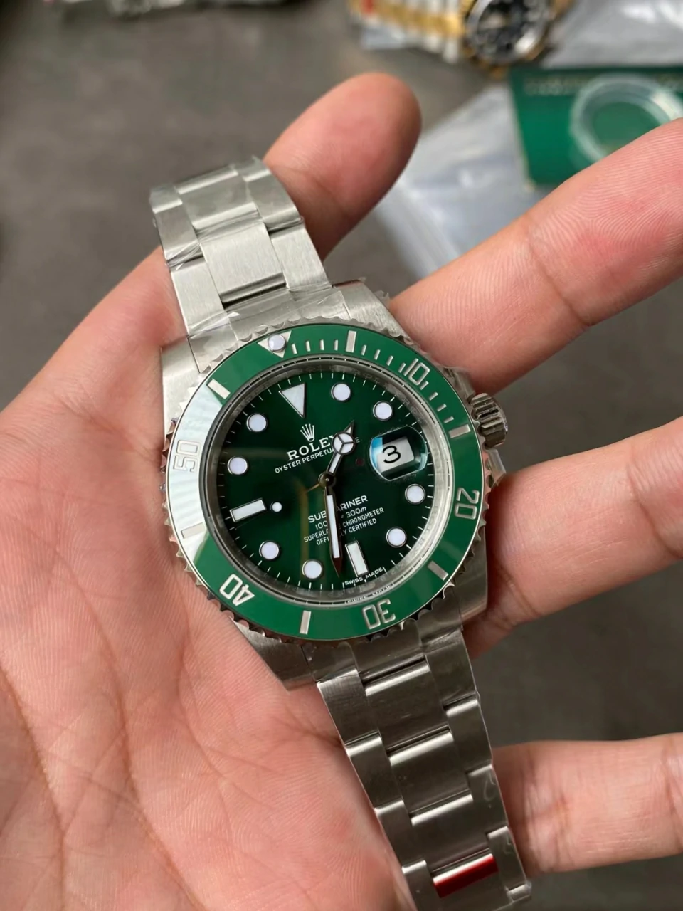 VSF 绿水鬼40mm Submariner 116610 LV Green Ceramic 904L Steel VS3135