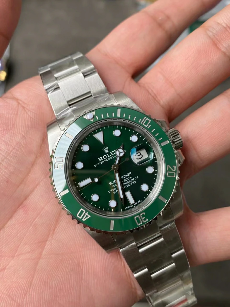 VSF 绿水鬼40mm Submariner 116610 LV Green Ceramic 904L Steel VS3135