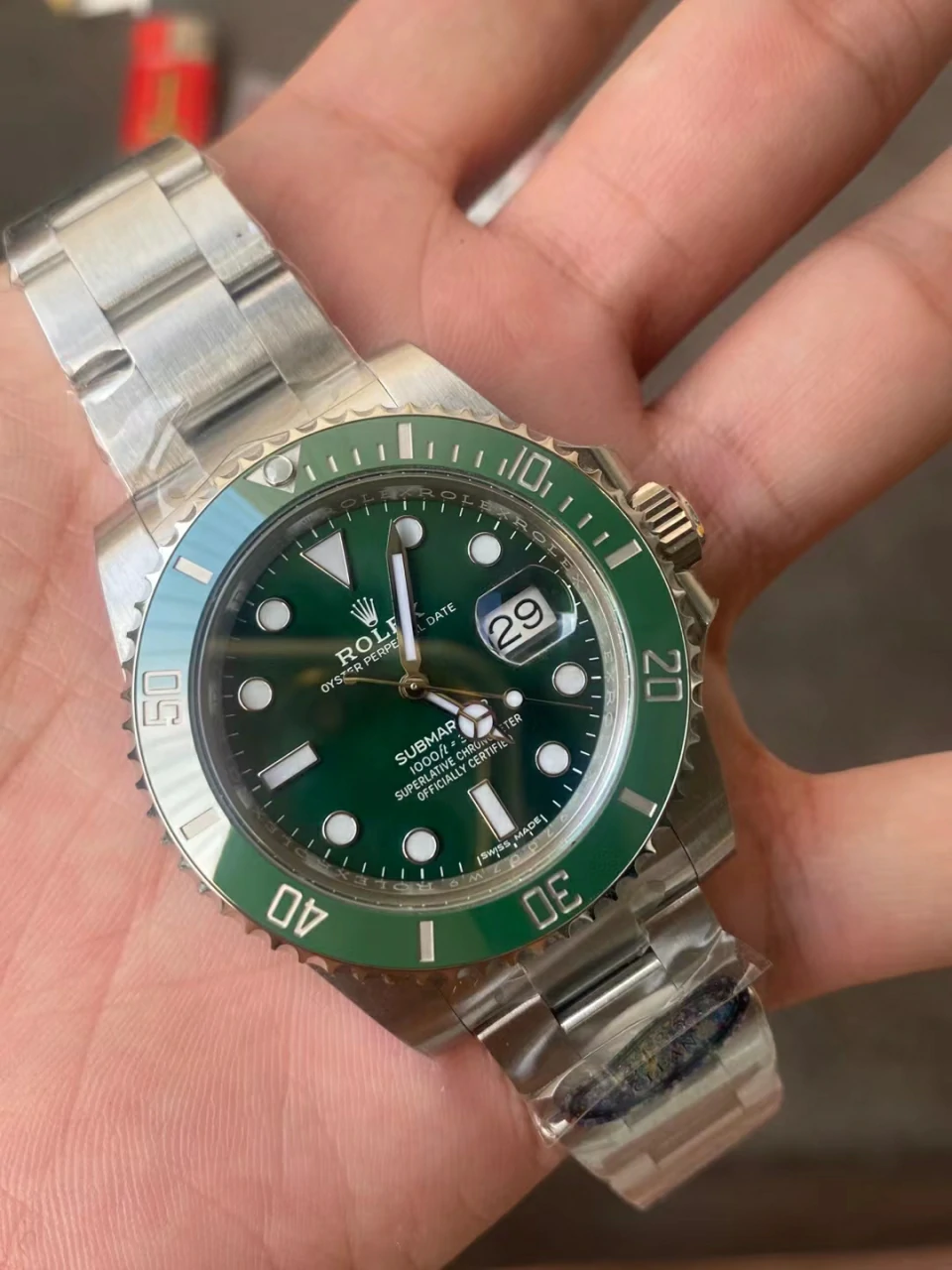 Clean绿水鬼Submariner 116610 LV Green Ceramic  904L SS Case 3135 Super Clone 