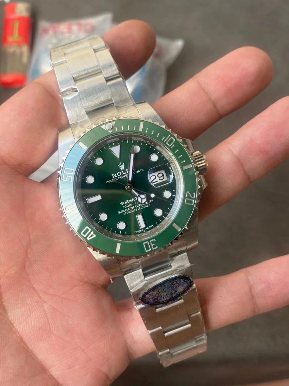 Clean绿水鬼Submariner 116610 LV Green Ceramic  904L SS Case 3135 Super Clone 