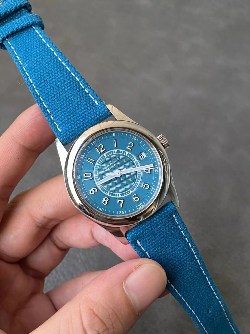 3KF一体机Calatrava 6007A Blue Dial A324 Super Clone