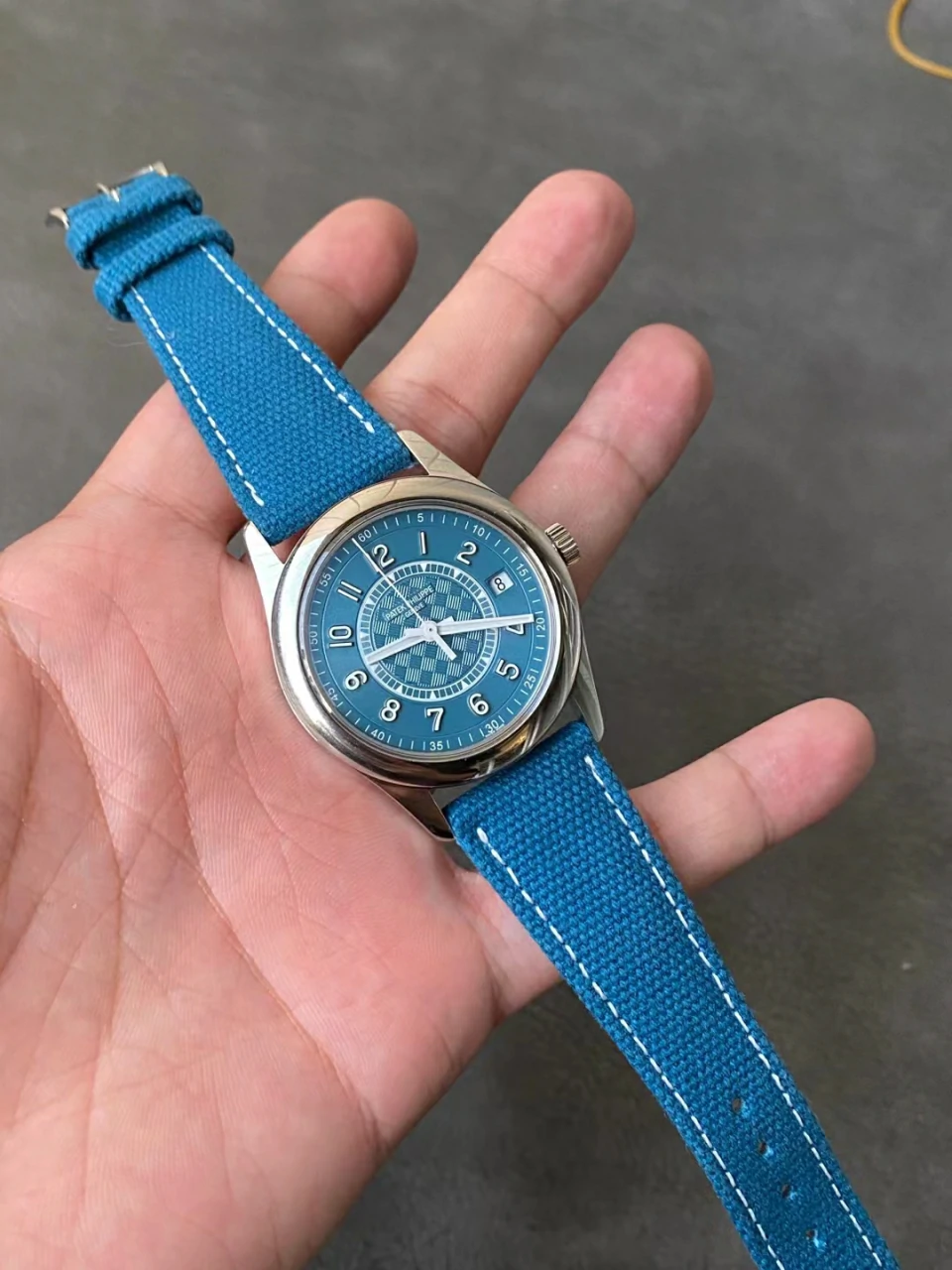 3KF一体机Calatrava 6007A Blue Dial A324 Super Clone