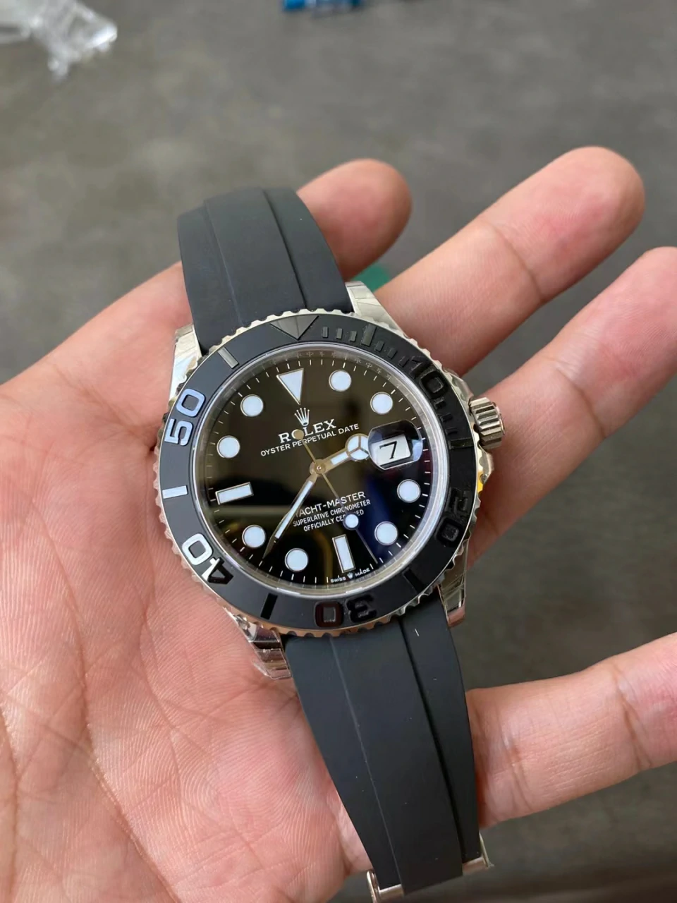 TED/VS配重白金游艇Yacht-Master 42mm 226659 Ceramic Bezel Oysterflex Strap Gain Weight