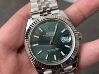 Clean 绿日志DateJust 41mm 126334 904L SS Green Dial Jubilee Bracelet S3235