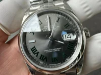 VSF 36mm光圈绿罗DateJust 126200 Gray Wimbledon Dial Jubilee DD3235