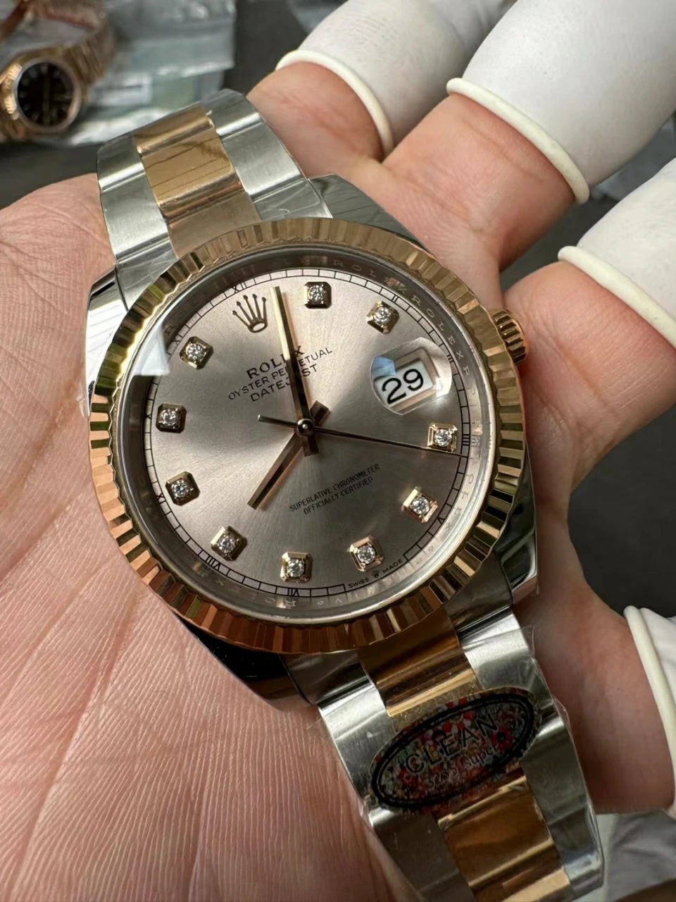 Clean香槟面DateJust 41mm 126331 904L Champagne Dial Oyster Bracelet