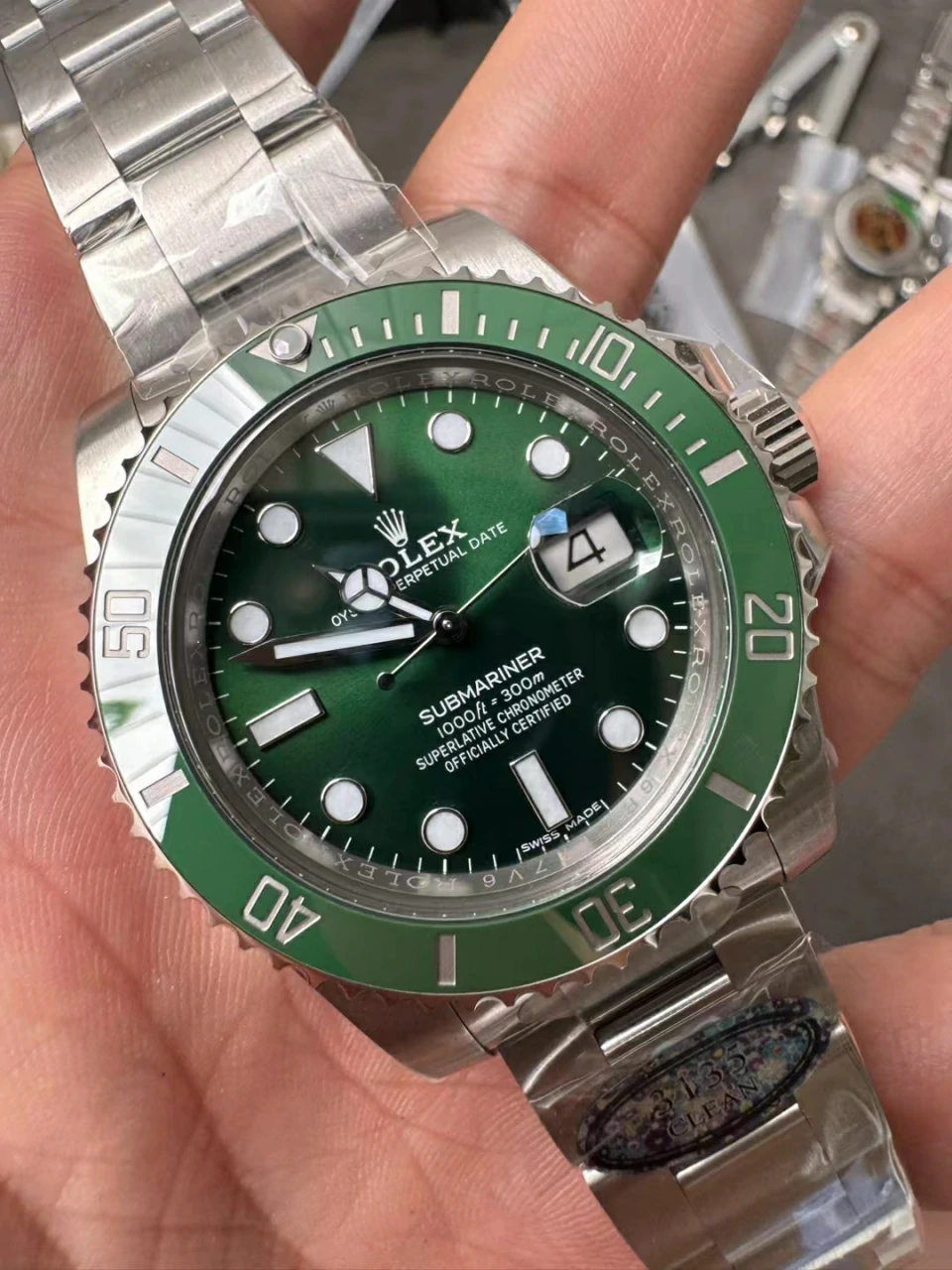 Clean綠水鬼Submariner 40mm 116610 LV Green