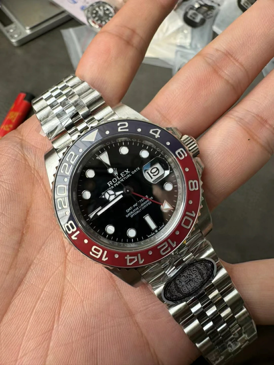 Clean V3可乐圈升级版GMT-Master II 126710 BLRO Red/Blue Ceramic 904L Steel Jubilee New Bezel Insert