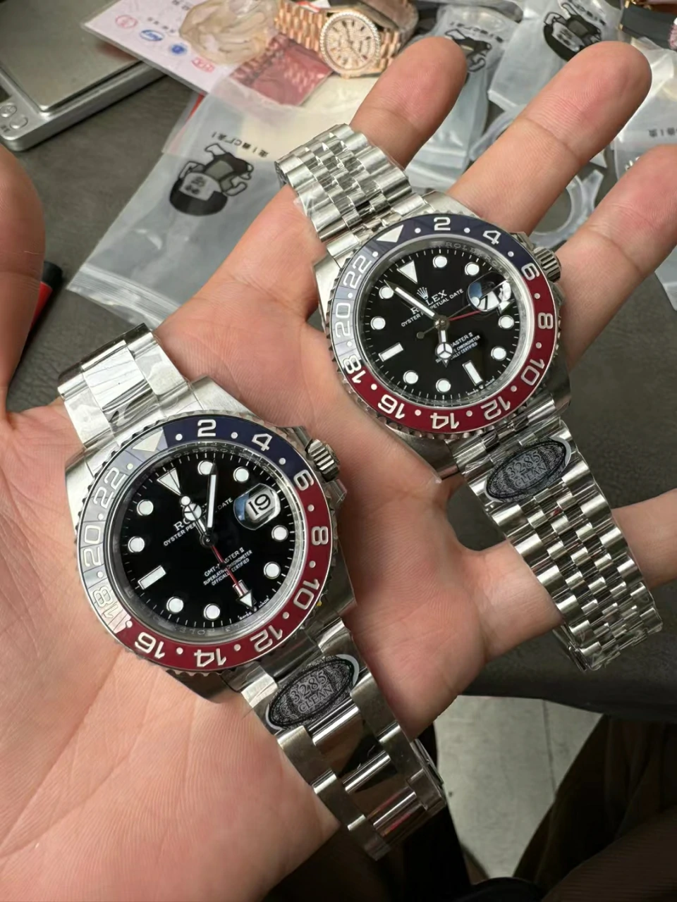 Clean V2+可乐圈升级版GMT-Master II 126710 BLRO Red/Blue Ceramic 904L Steel Oyster New Bezel