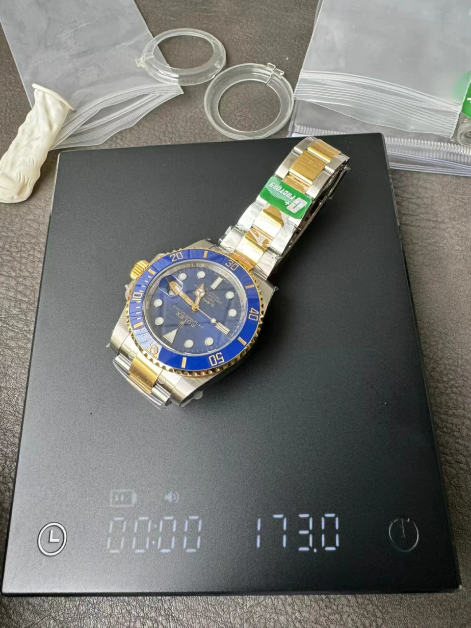 C+工厂配重间金水鬼Submariner 40mm 116613 LB Blue DD3135(Heavy Version 173g)