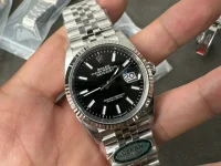 Clean 黑日志36mm DateJust 126234 904L SS Fluted Bezel Black Dial Jubilee