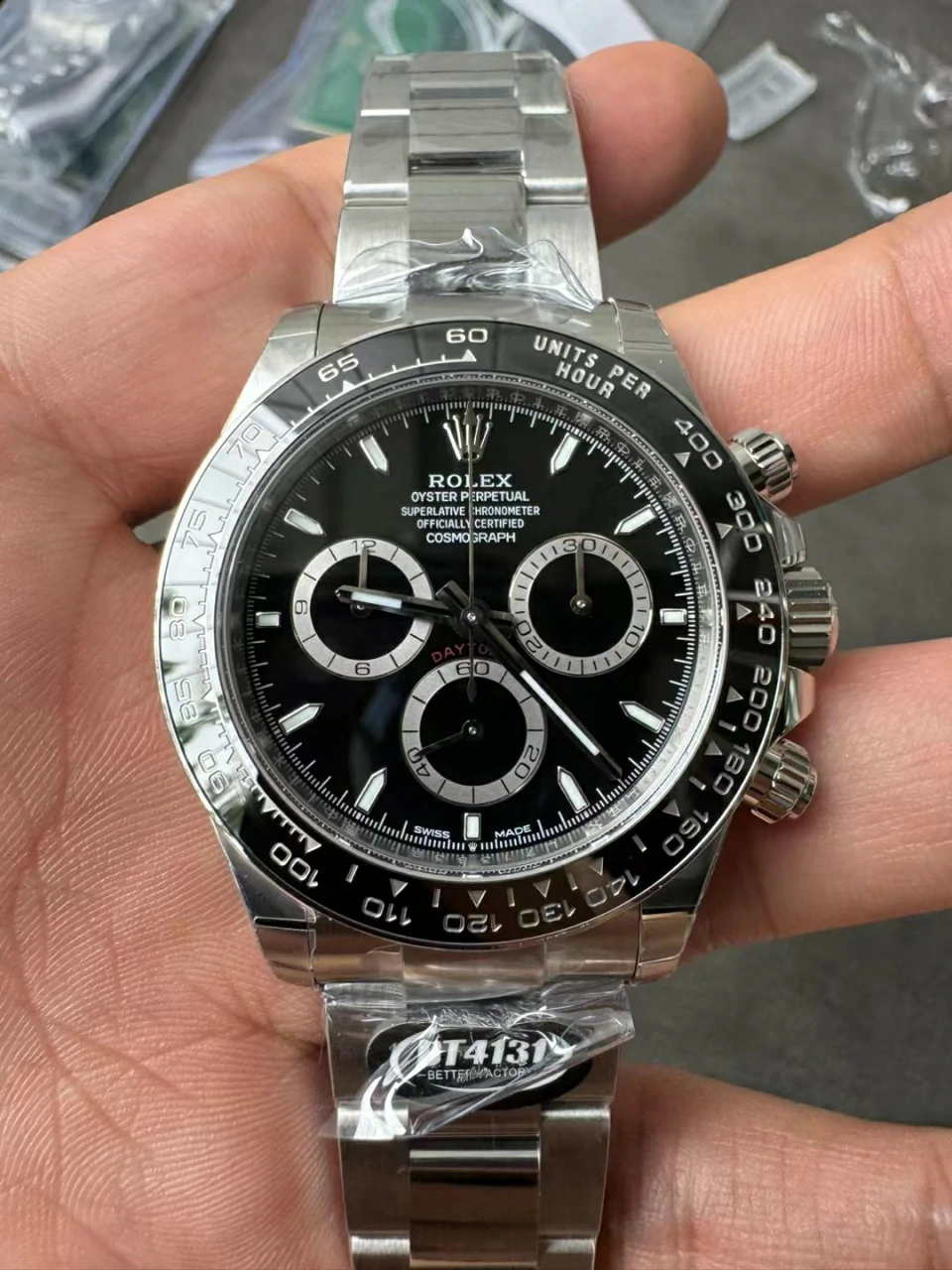 BTF丹东机芯 Daytona 126500 904L Steel Black Dial SS Braclet DD4131