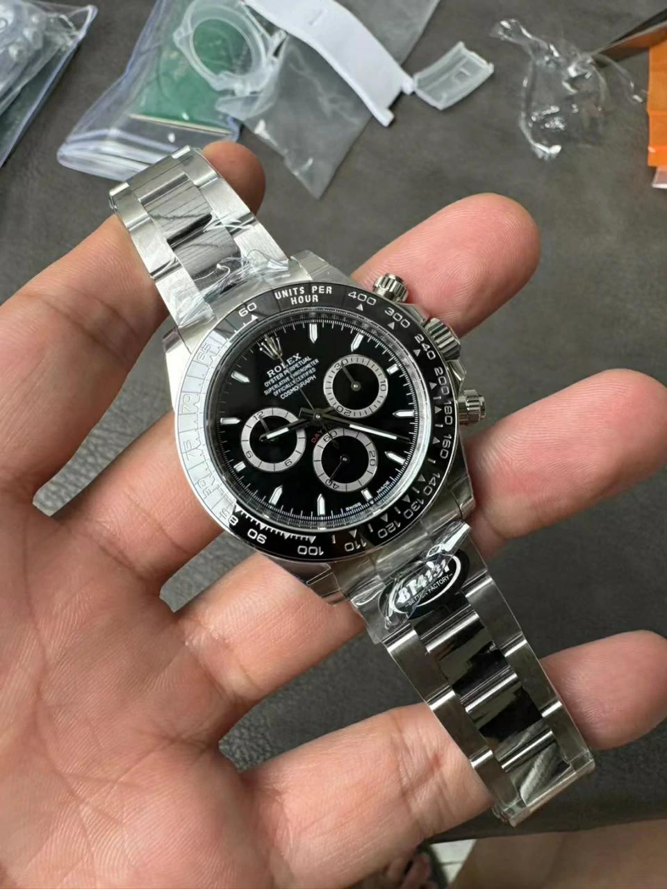 BTF丹东机芯 Daytona 126500 904L Steel Black Dial SS Braclet DD4131