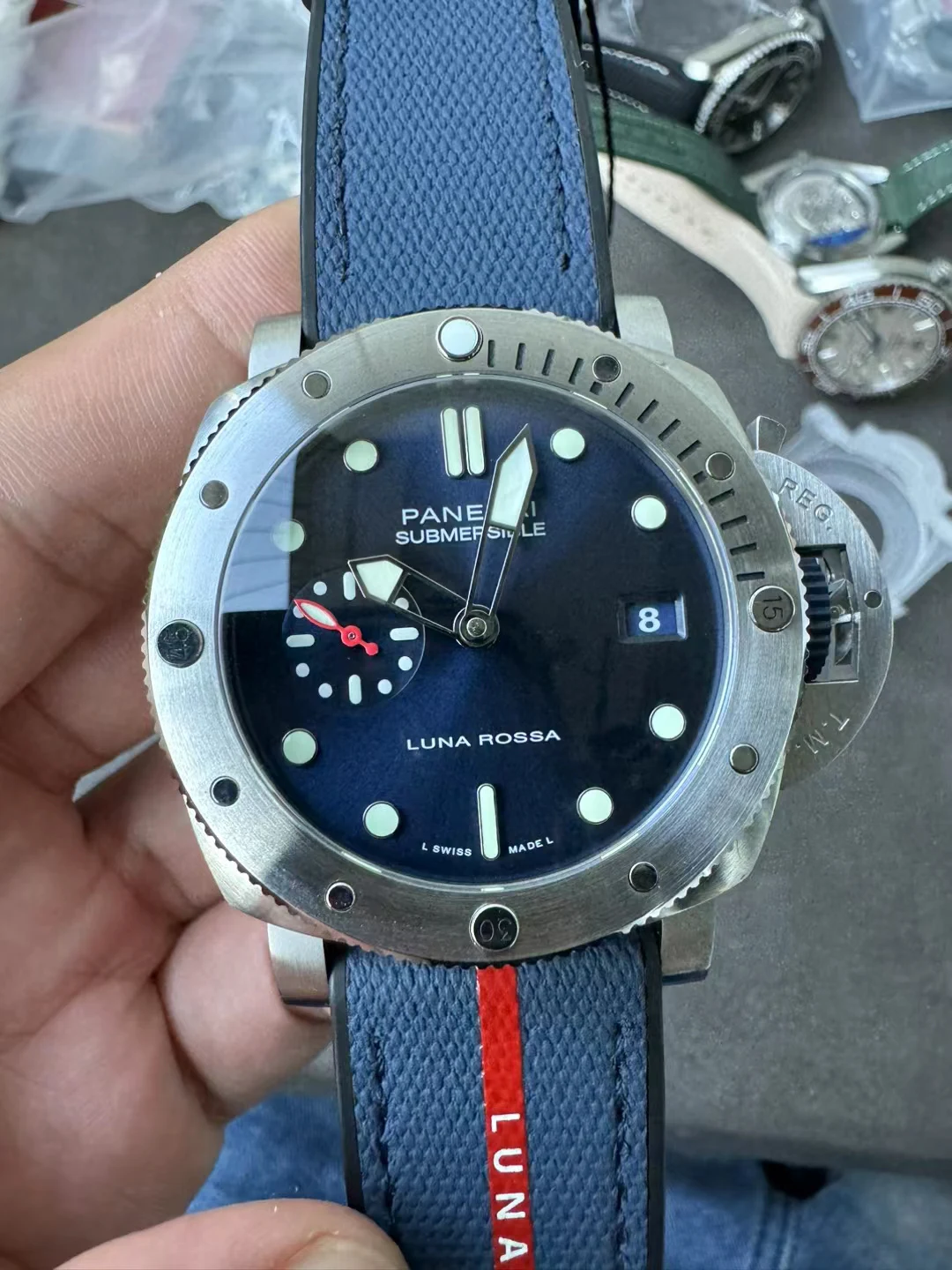 VSF沛纳海PAM1391 Blue Dial Rubber Strap P9010