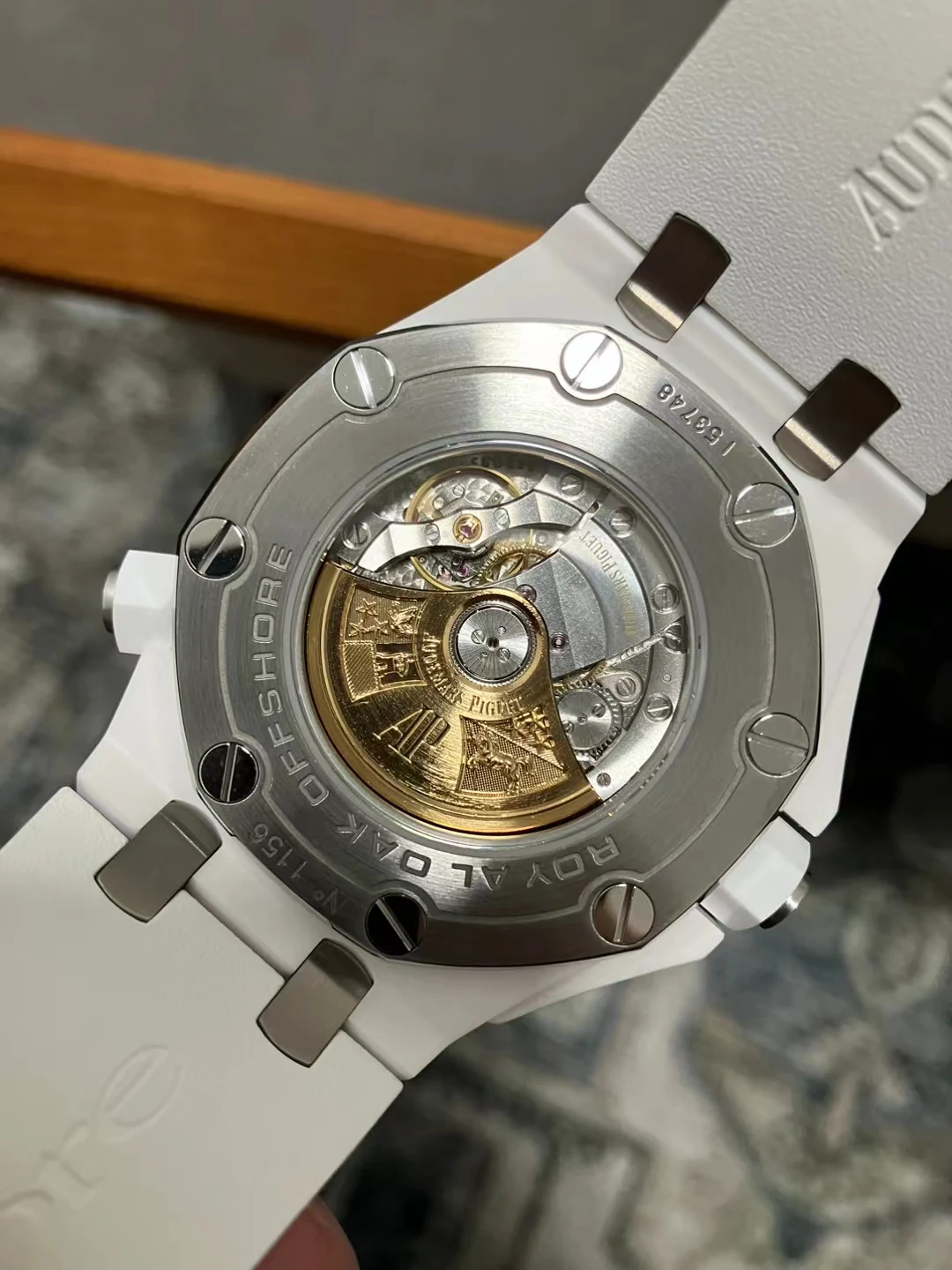 APSF白陶瓷(字体更新)Royal Oak Offshore Diver 15707 White Ceramic SA3120 Super Clone（Font upgrade）