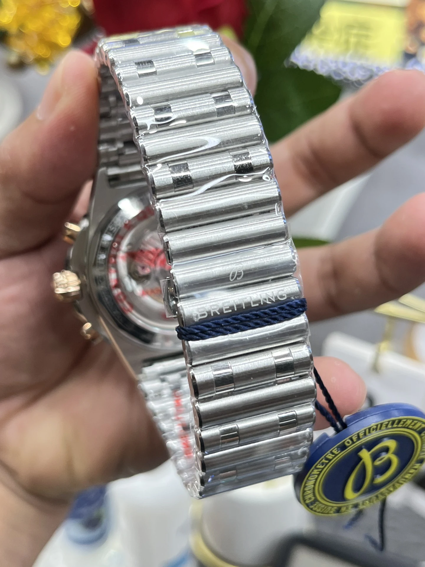 BLSF百年灵计时Chronomat B01 42mm White Dial  Bracelet A7750