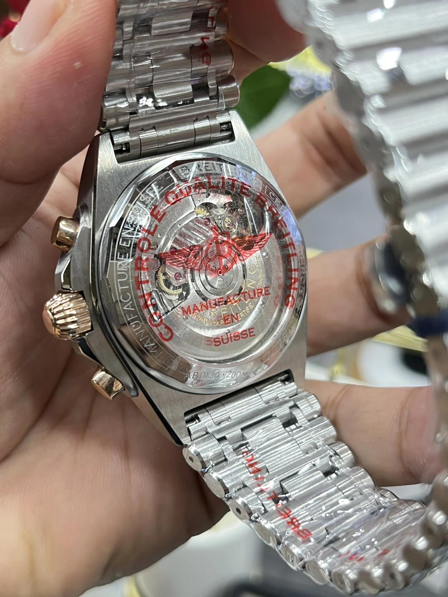 BLSF百年灵计时Chronomat B01 42mm White Dial  Bracelet A7750