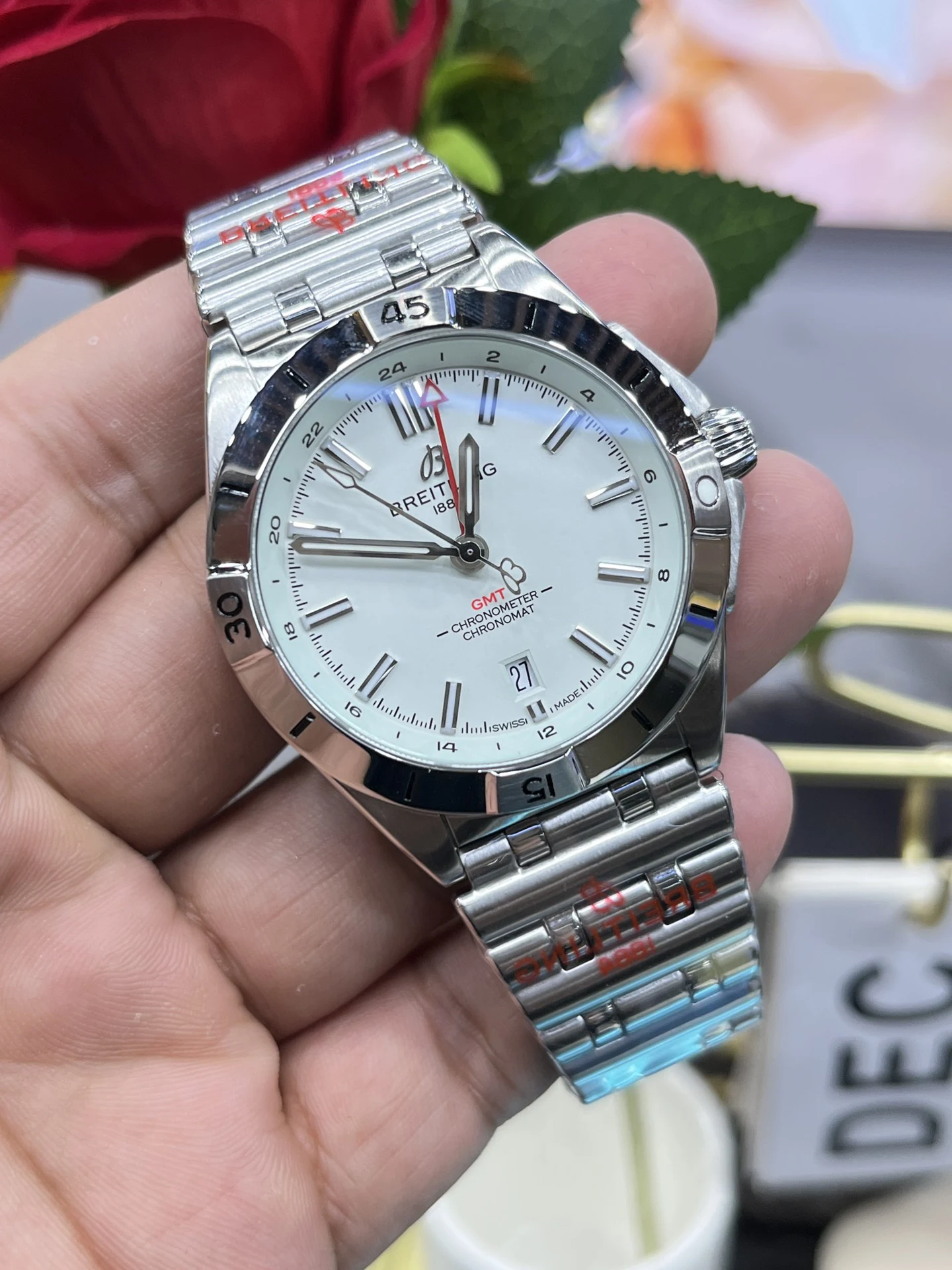 BLSF超级海洋 Automatic GMT 40mm White Dial SS Bracelet A2836