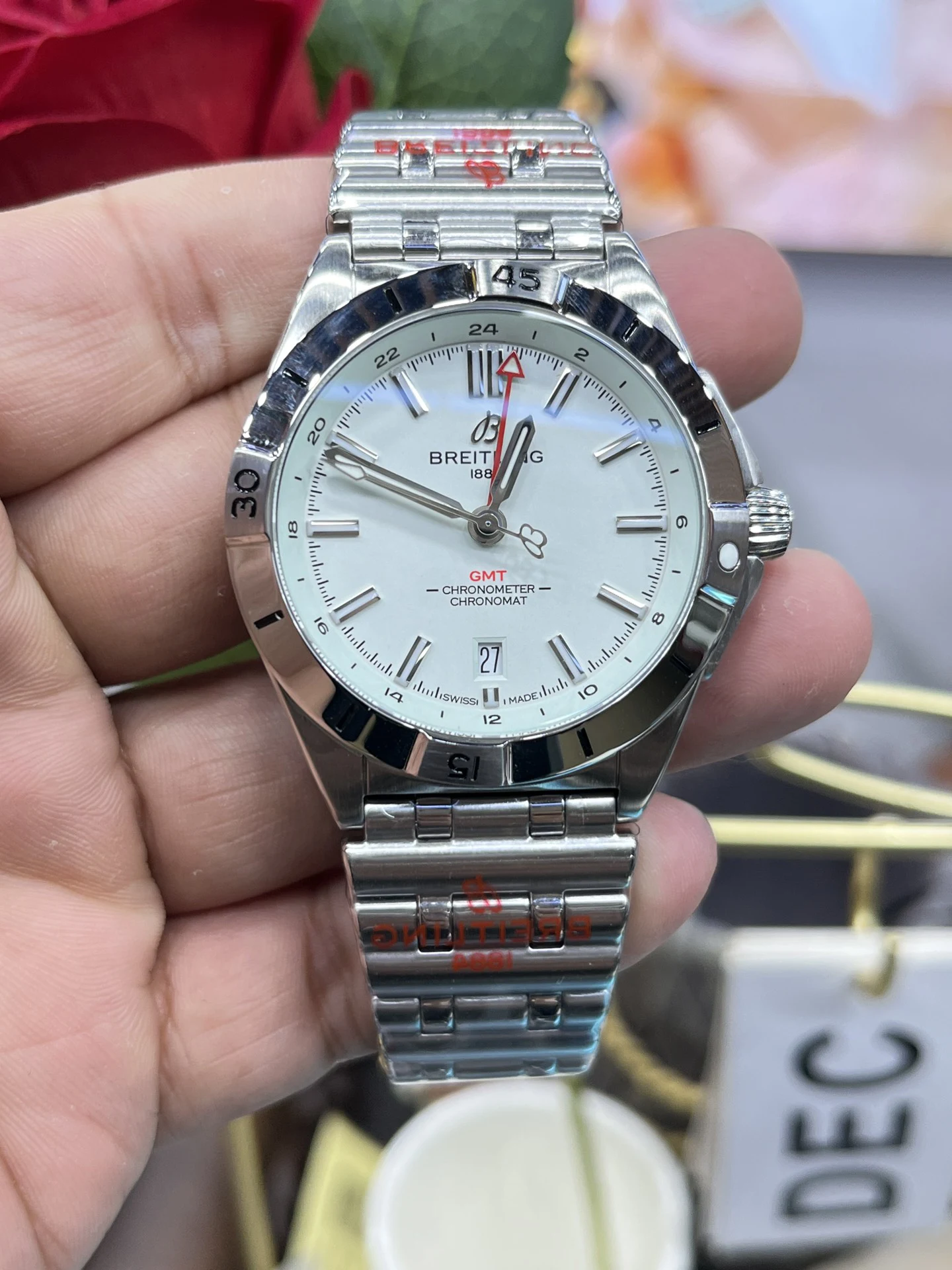 BLSF超级海洋 Automatic GMT 40mm White Dial SS Bracelet A2836