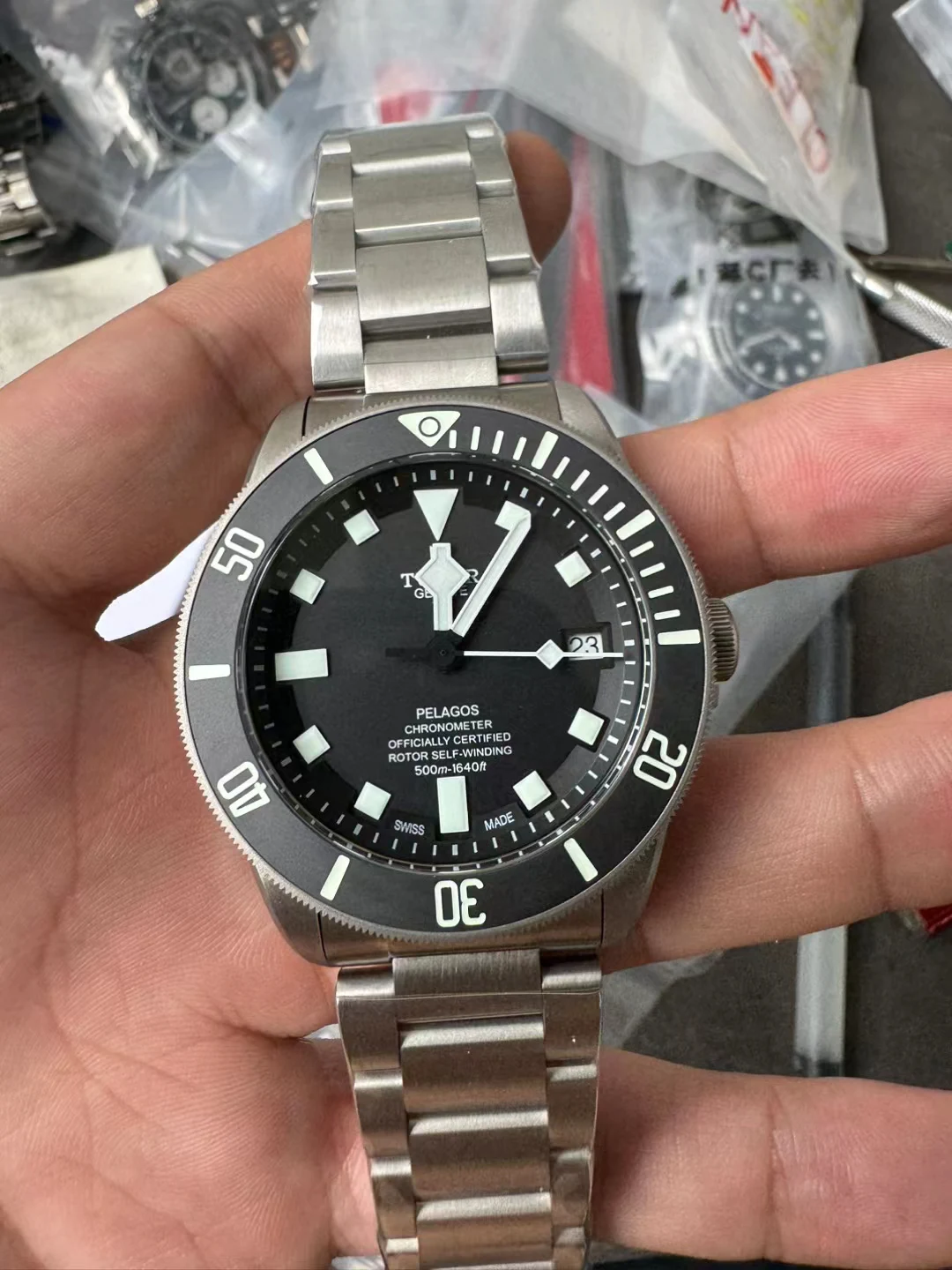 XF黑色戰斧Black Pelagos Titanium 2824 