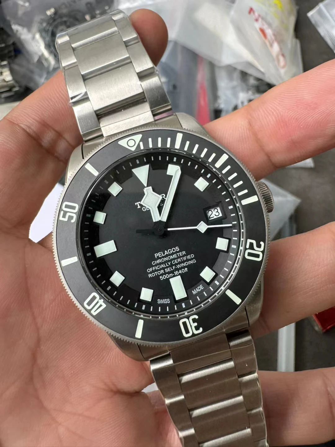 XF黑色戰斧Black Pelagos Titanium 2824 