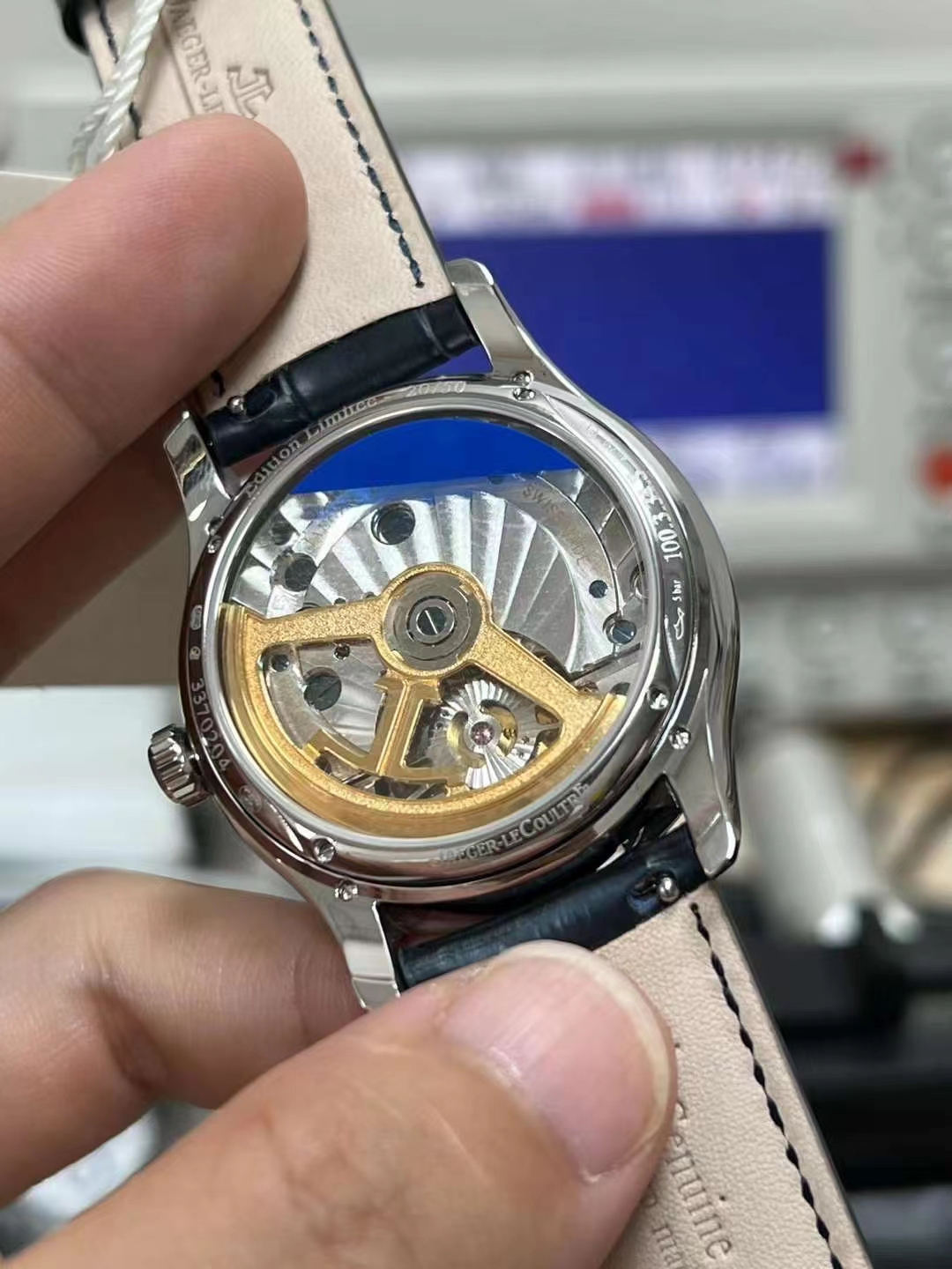 APSF积家陀飞轮Master Ultra Thin Tourbillon 13234E1 Leather Strap