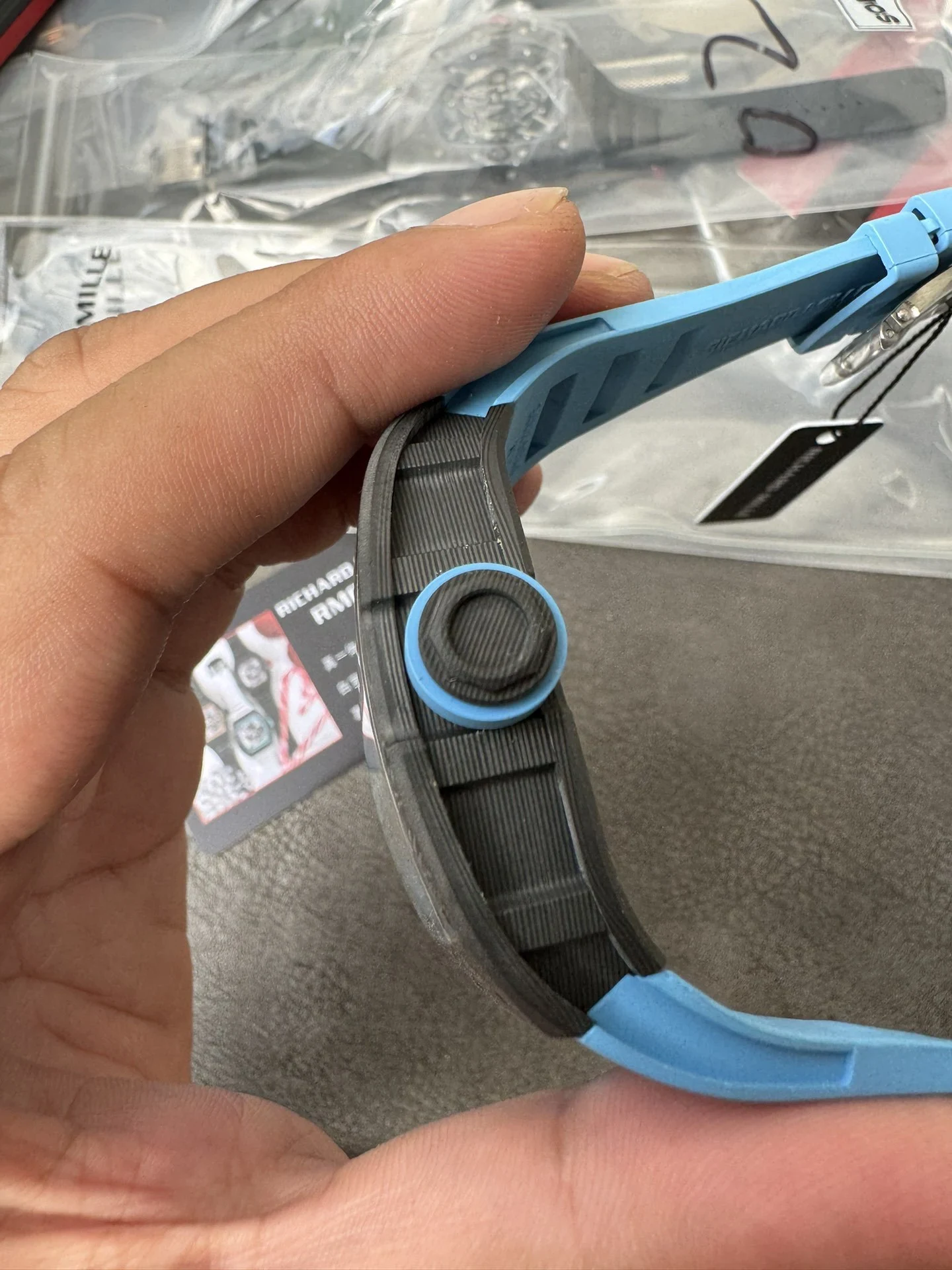 RMF一体机RM055 Blue Inner Bezel NTPT Blue Rubber Strap RMUL2 Super Clone