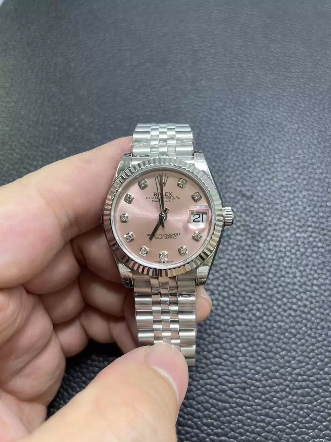 GSF女日志粉 Datejust 31mm SS Pink Diamond  Jubilee Bracelet