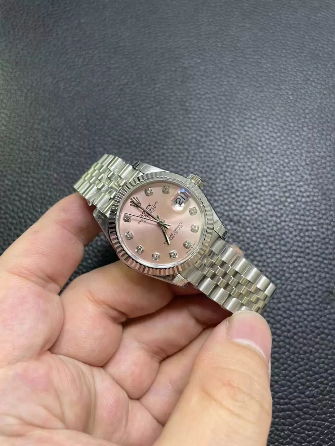 GSF女日志粉 Datejust 31mm SS Pink Diamond  Jubilee Bracelet