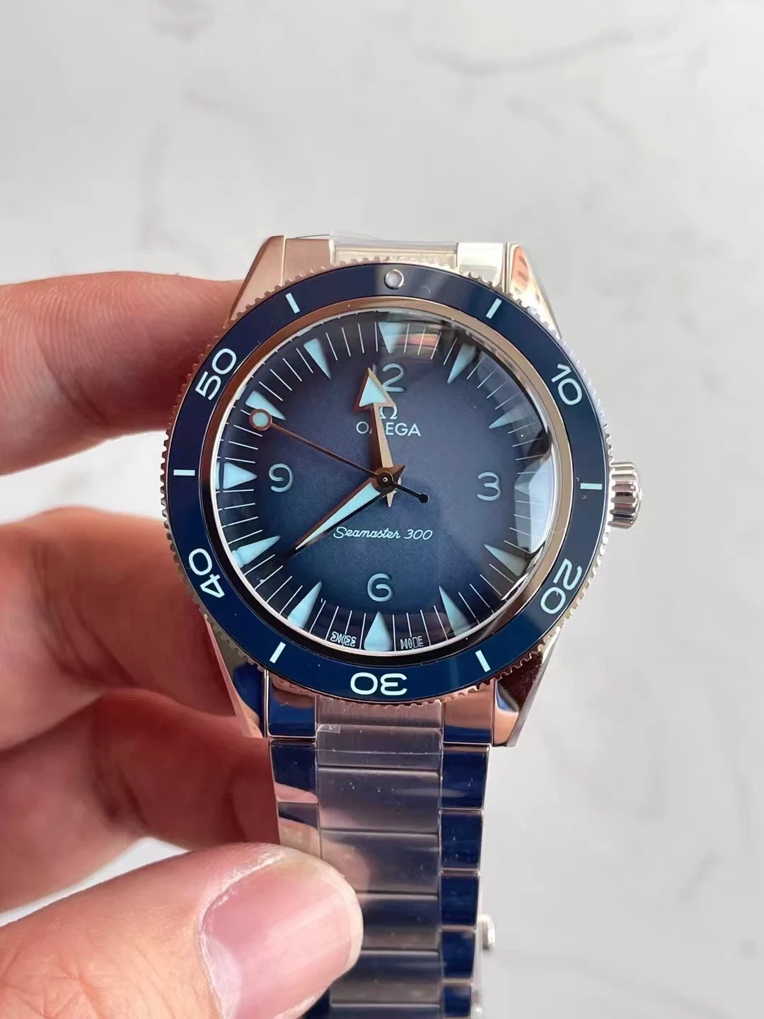 VSF 复古周年款Seamaster 300 Heritage Blue Dial  Bracelet A8912