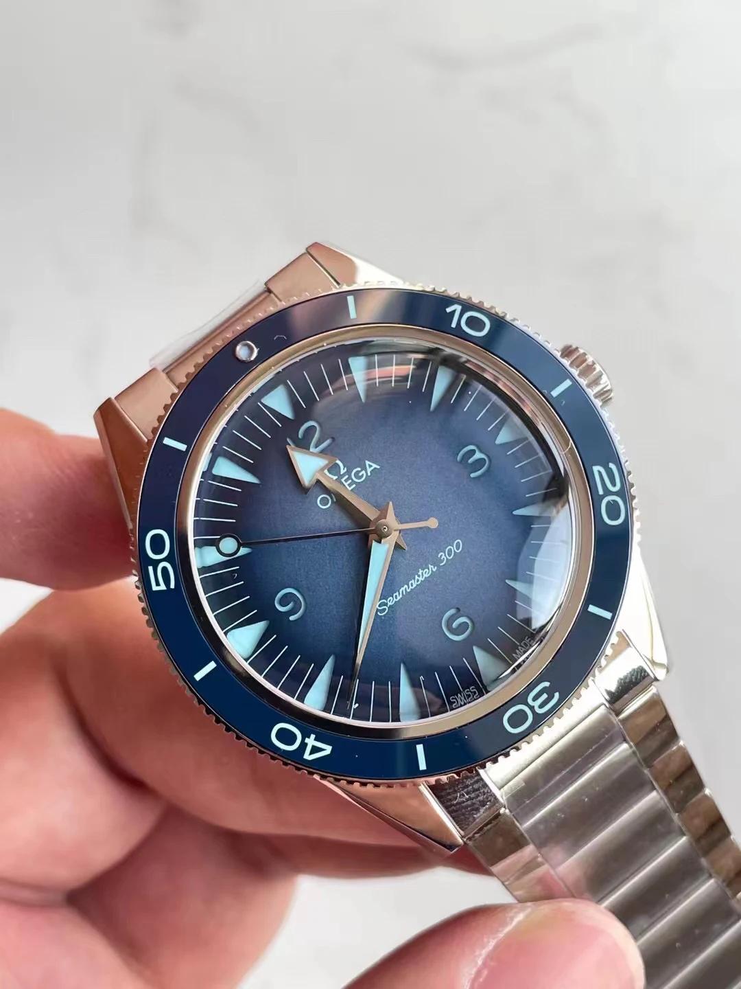 VSF 复古周年款Seamaster 300 Heritage Blue Dial  Bracelet A8912