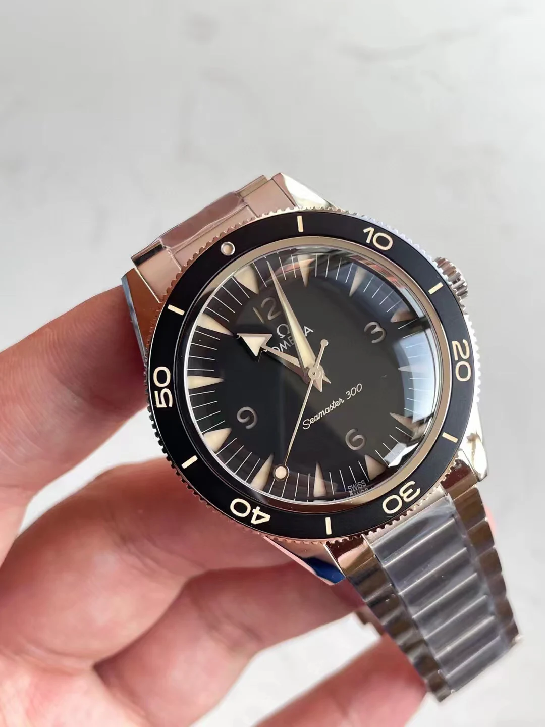 VSF 复古周年款Seamaster 300 Heritage Black Dial  racelet A8912